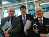 John Ludden, Louise Molyneux (Bass) & Len Rooney (Cornet) from Parr Band